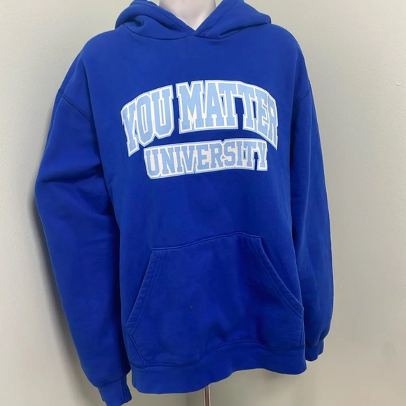 You Matter University Royal Blue Hoodie Large - Picture 1 of 6